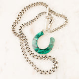 Ferrer Malachite Horseshoe Necklace