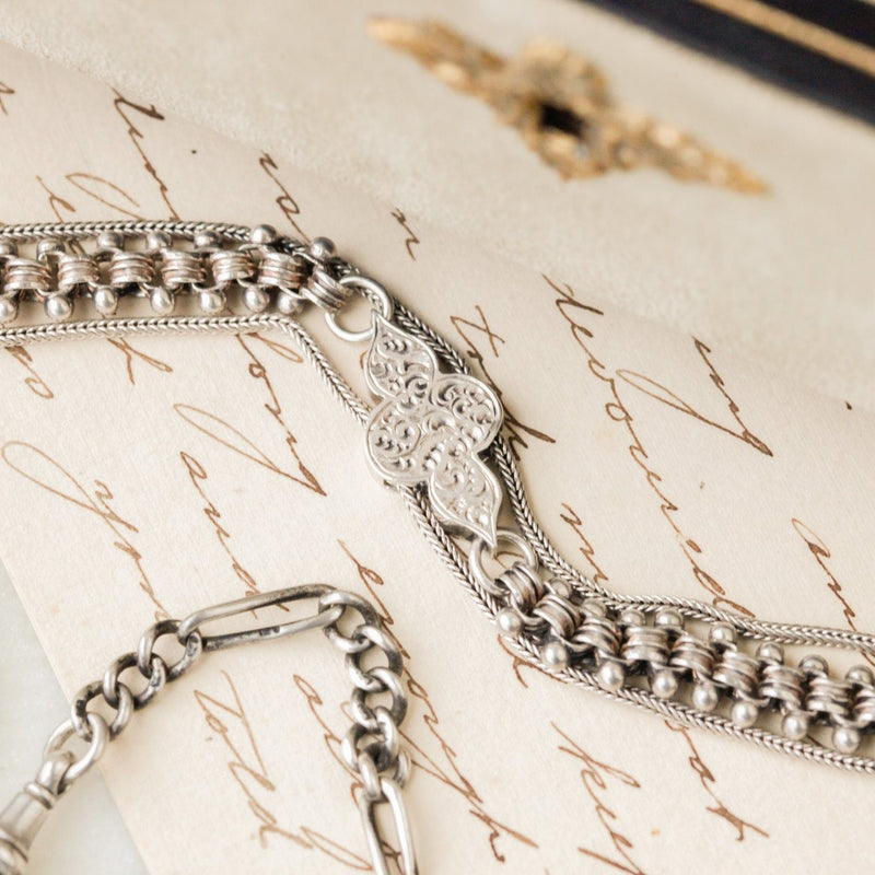 Claude Silver Tassel Necklace