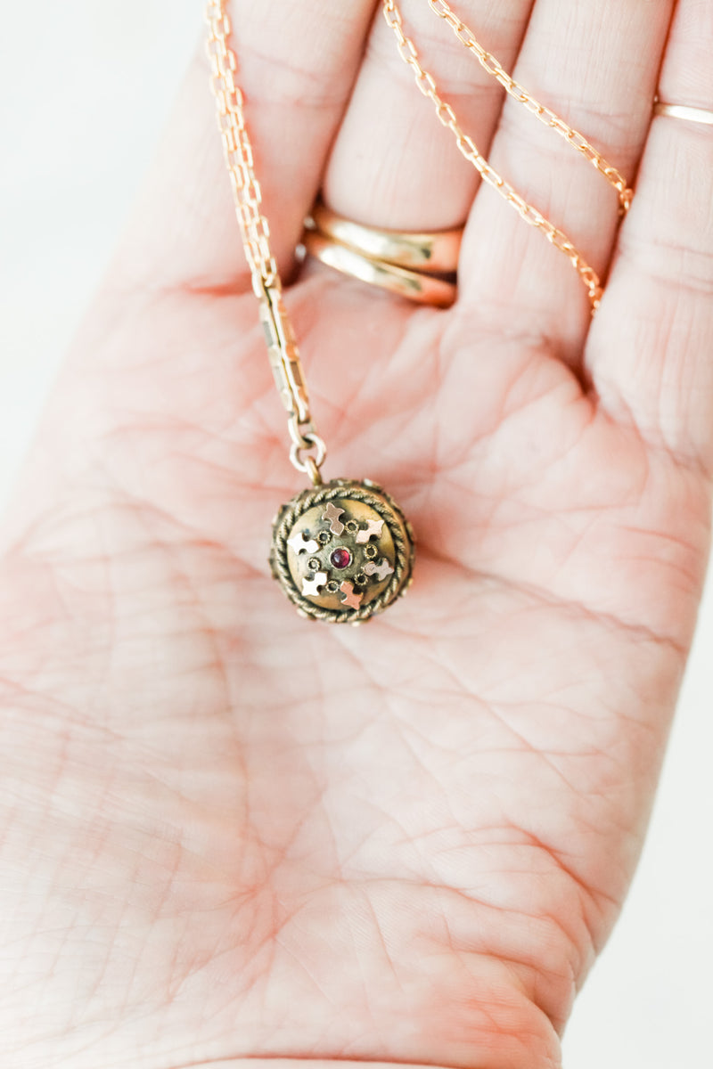 Estelle Bohemian Garnet Pendant