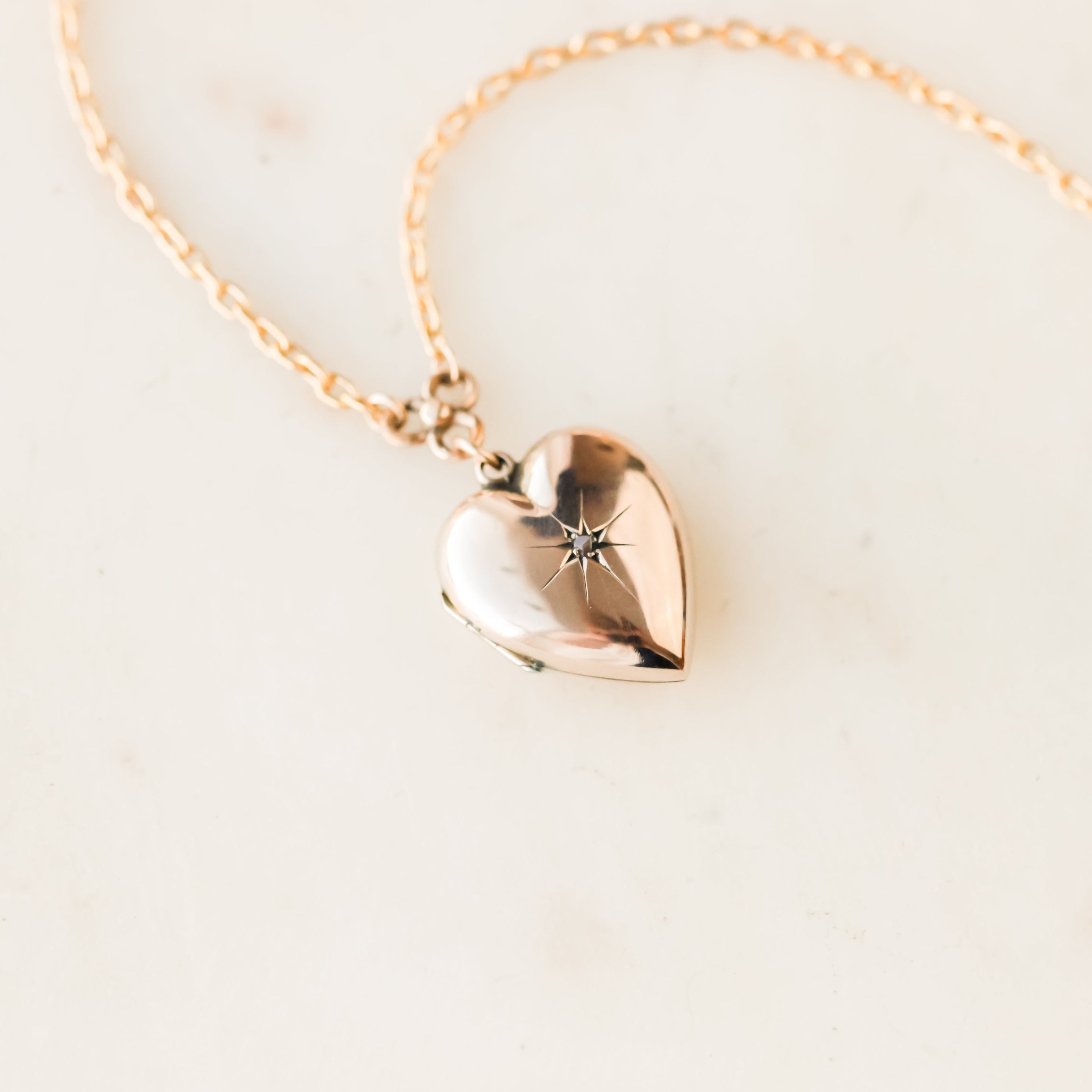 Marguerite Diamond Heart Locket