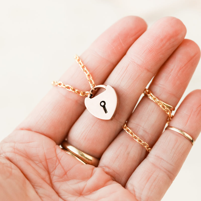"Christmas 1891" Lover's Lock Pendant