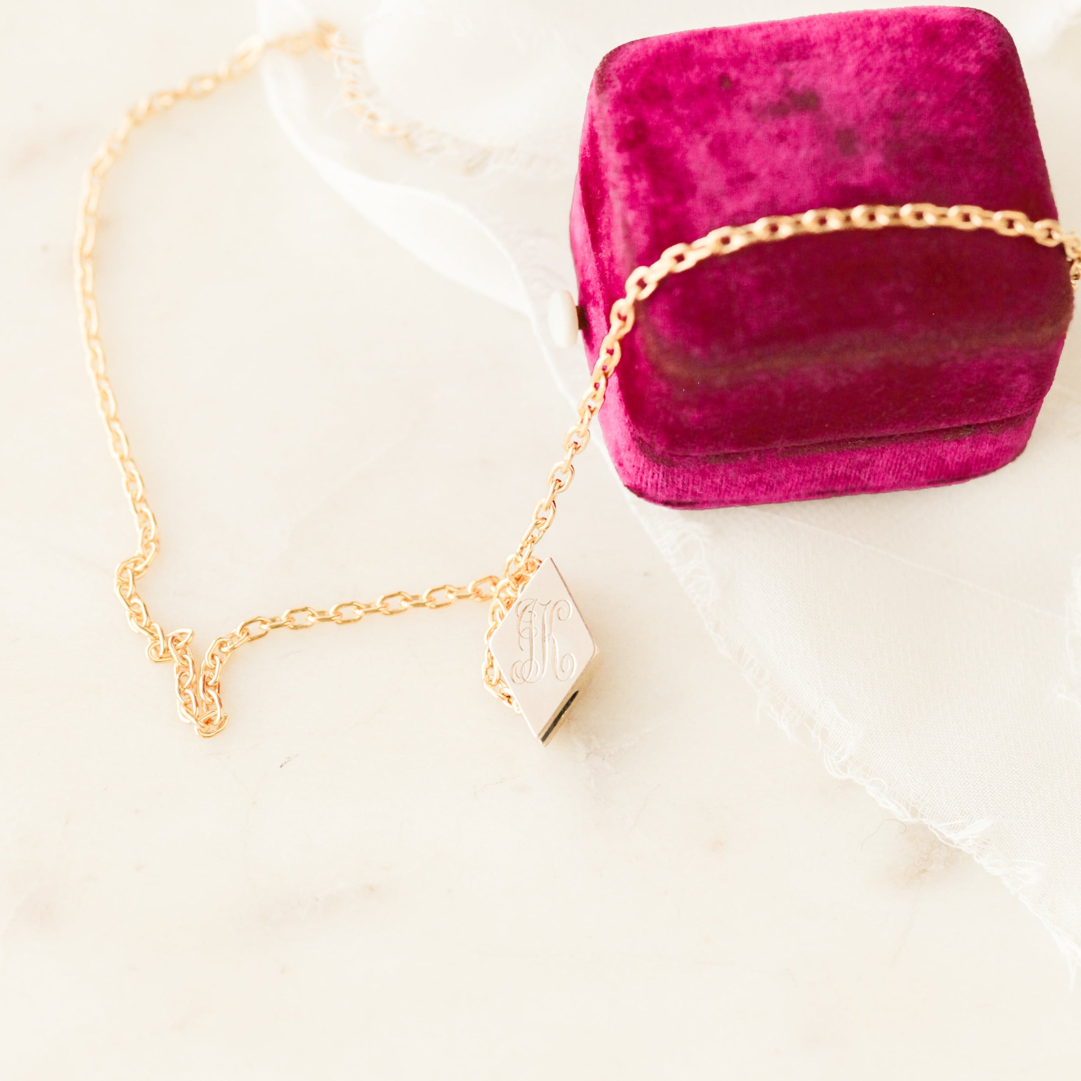 Victorian "JK" Pendant