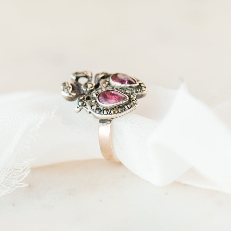 Lover's Twin Heart Ring