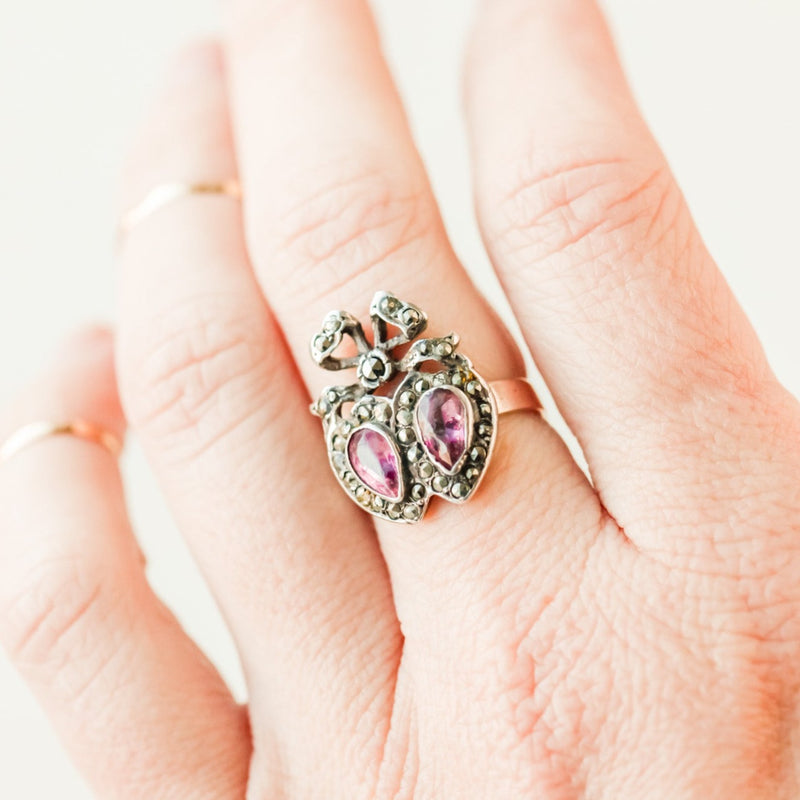 Lover's Twin Heart Ring