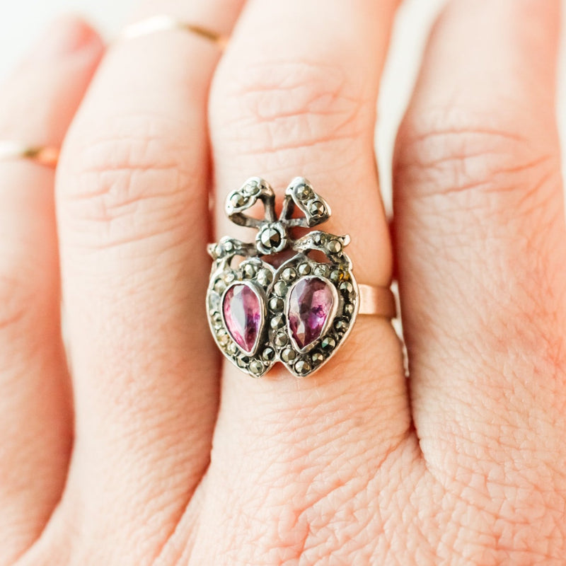 Lover's Twin Heart Ring