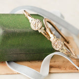 Matching Floral Engagement Bracelets