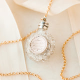 "Love be our Idol" Crystal Bottle Pendant