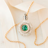 "Love be our Idol" Crystal Bottle Pendant