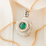 "Love be our Idol" Crystal Bottle Pendant