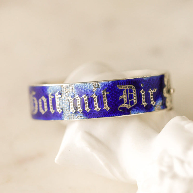 Enameled Blessing Bangle