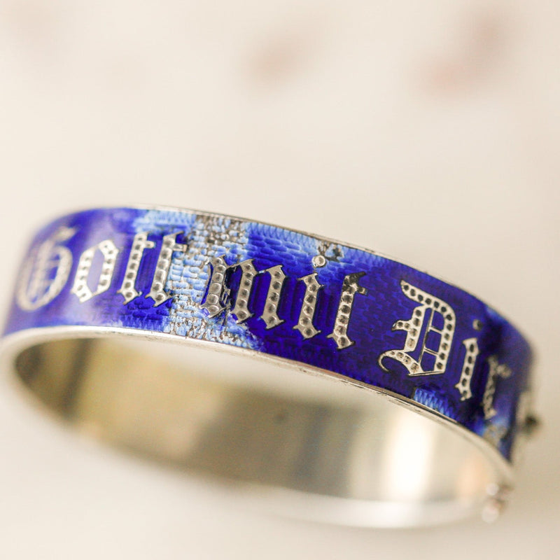 Enameled Blessing Bangle