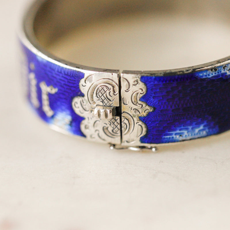 Enameled Blessing Bangle