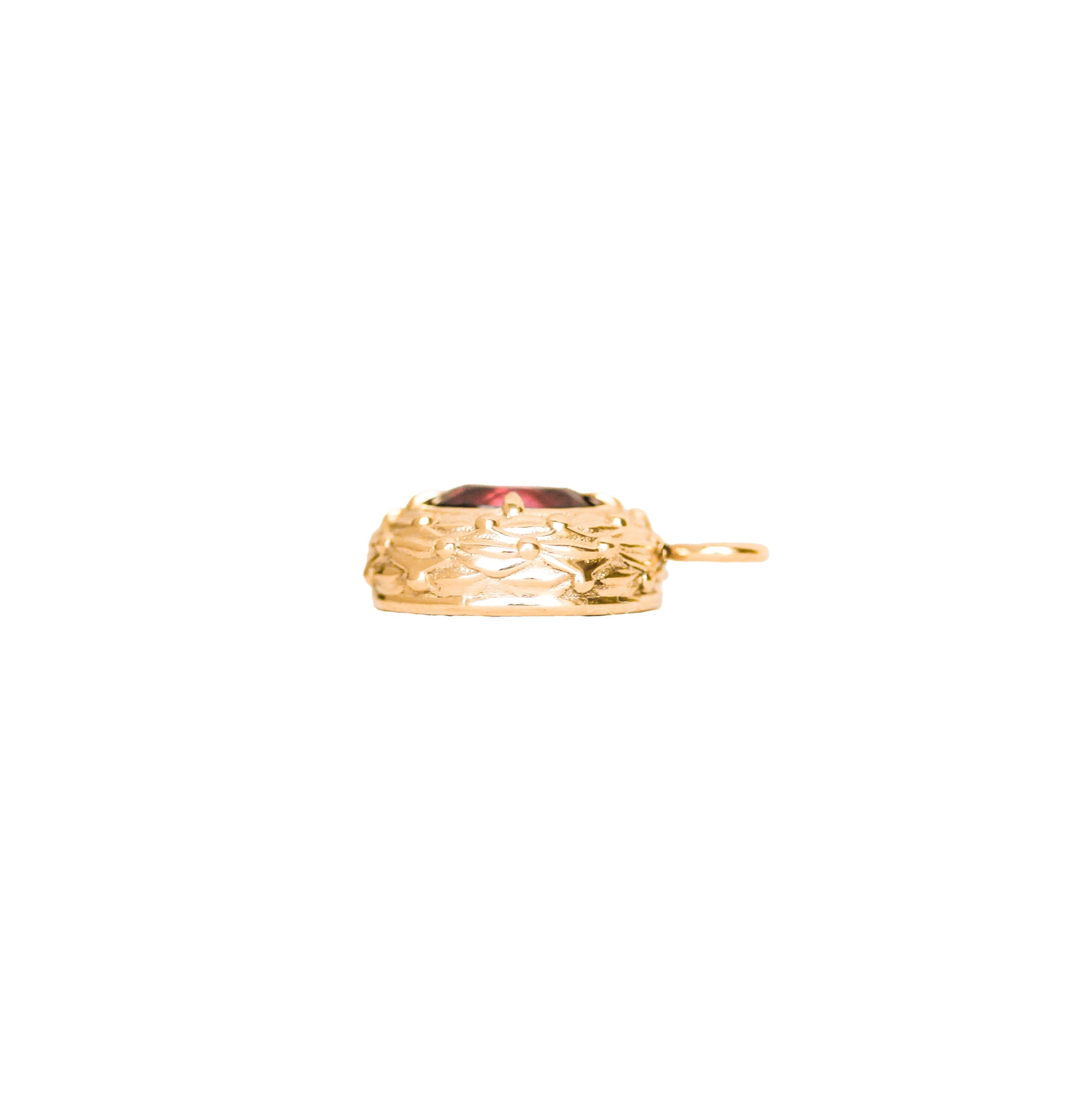 Laurel and Berry Garnet Pendant