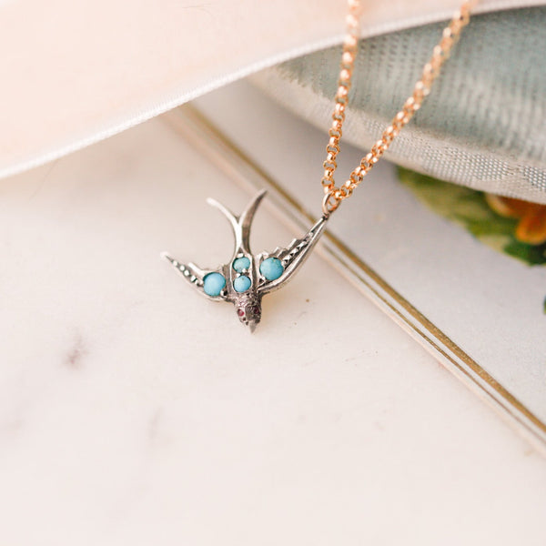 Perrine Turquoise Sparrow Pendant