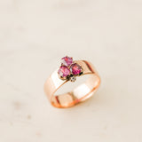 Lora Amethyst + Diamond Clover Ring