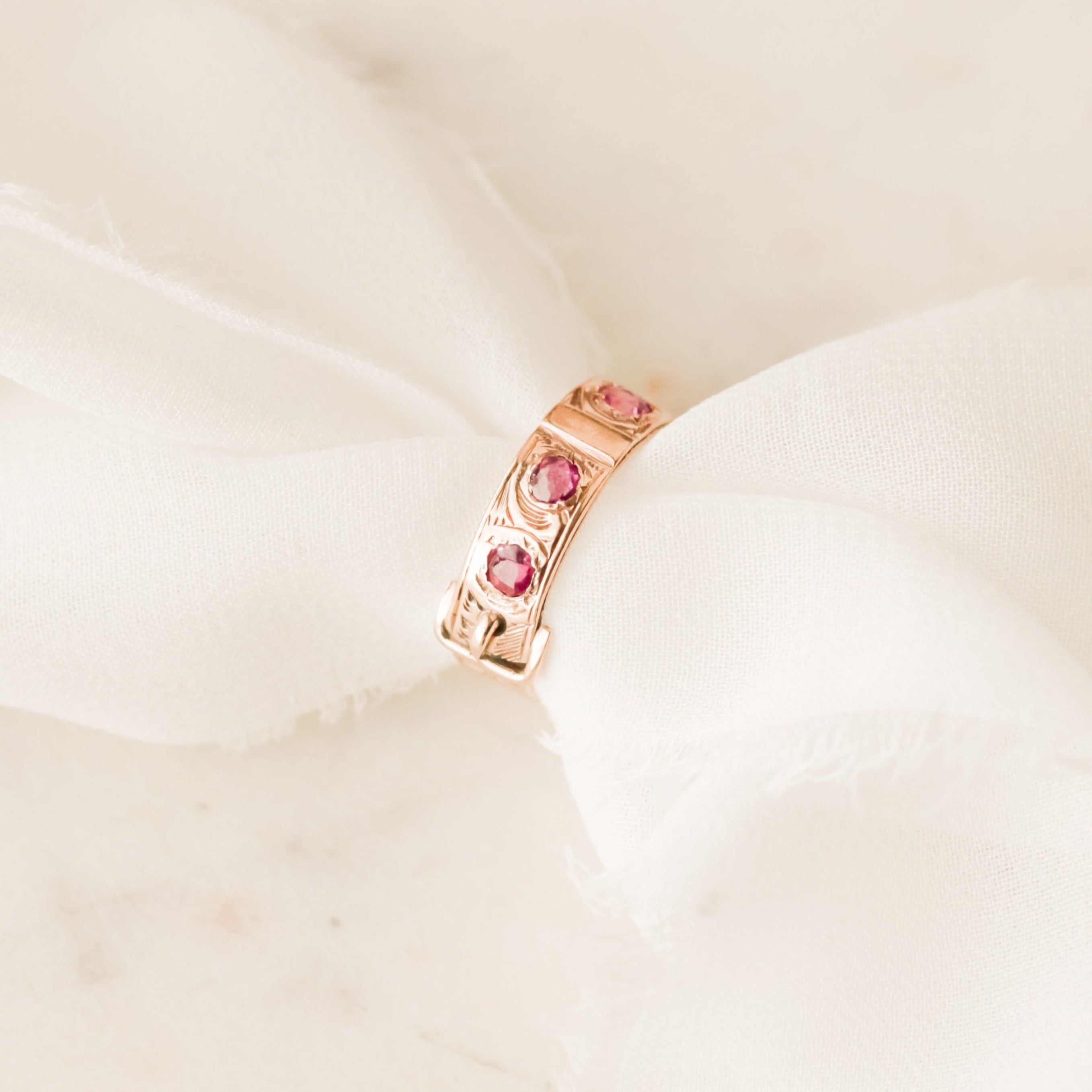 Mayhew Amethyst Buckle Ring