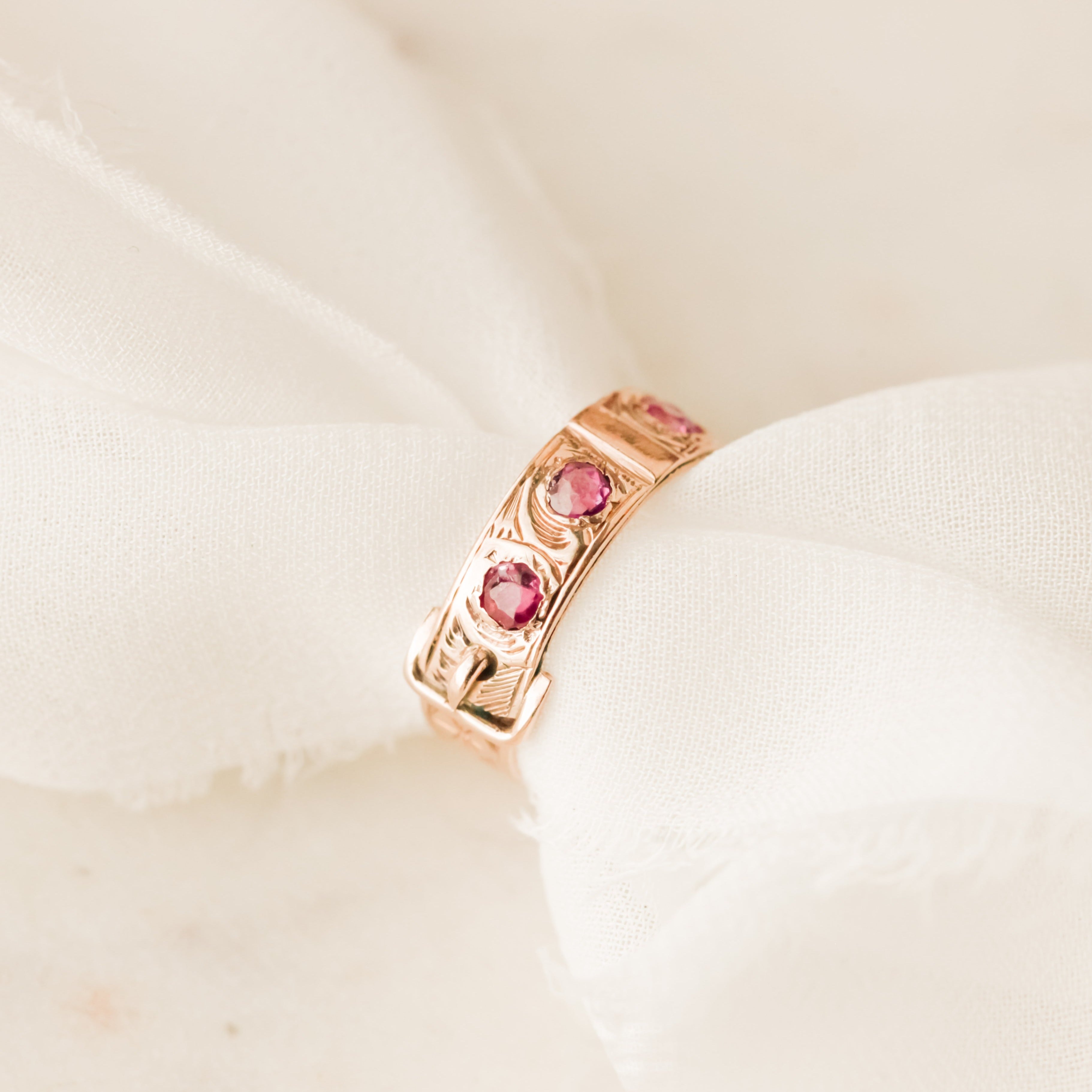Mayhew Amethyst Buckle Ring