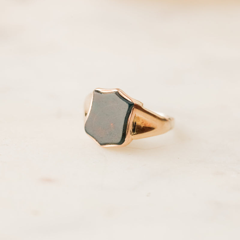 Thatcher Bloodstone Shield Ring