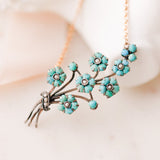 Marlise Turquoise Floral Pendant