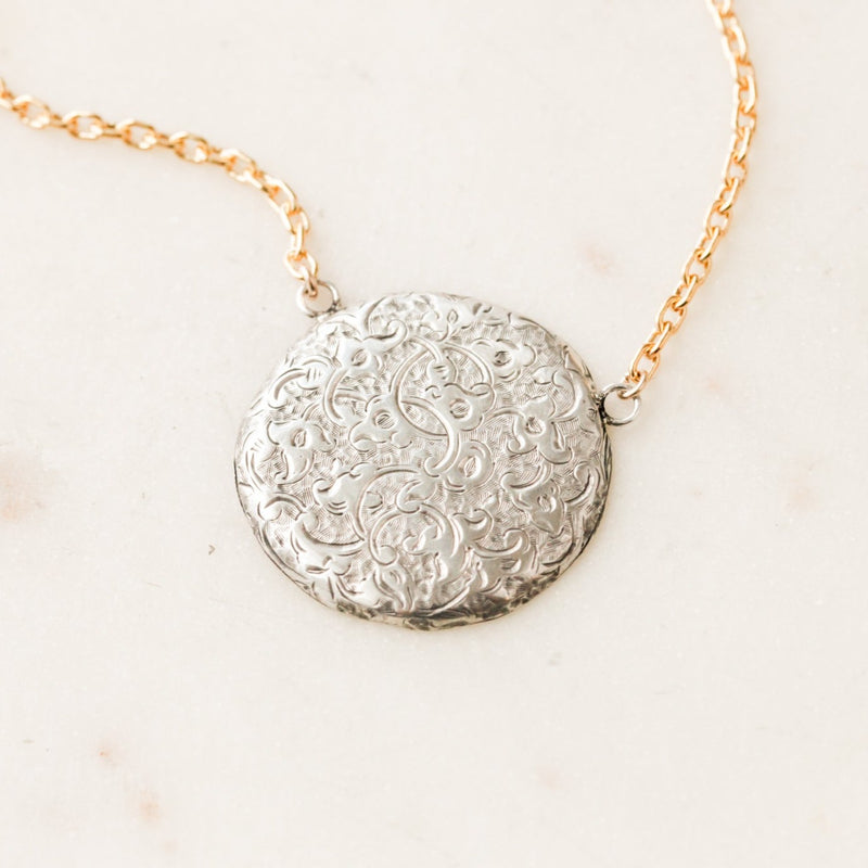 Liza Scroll Sterling Pendant