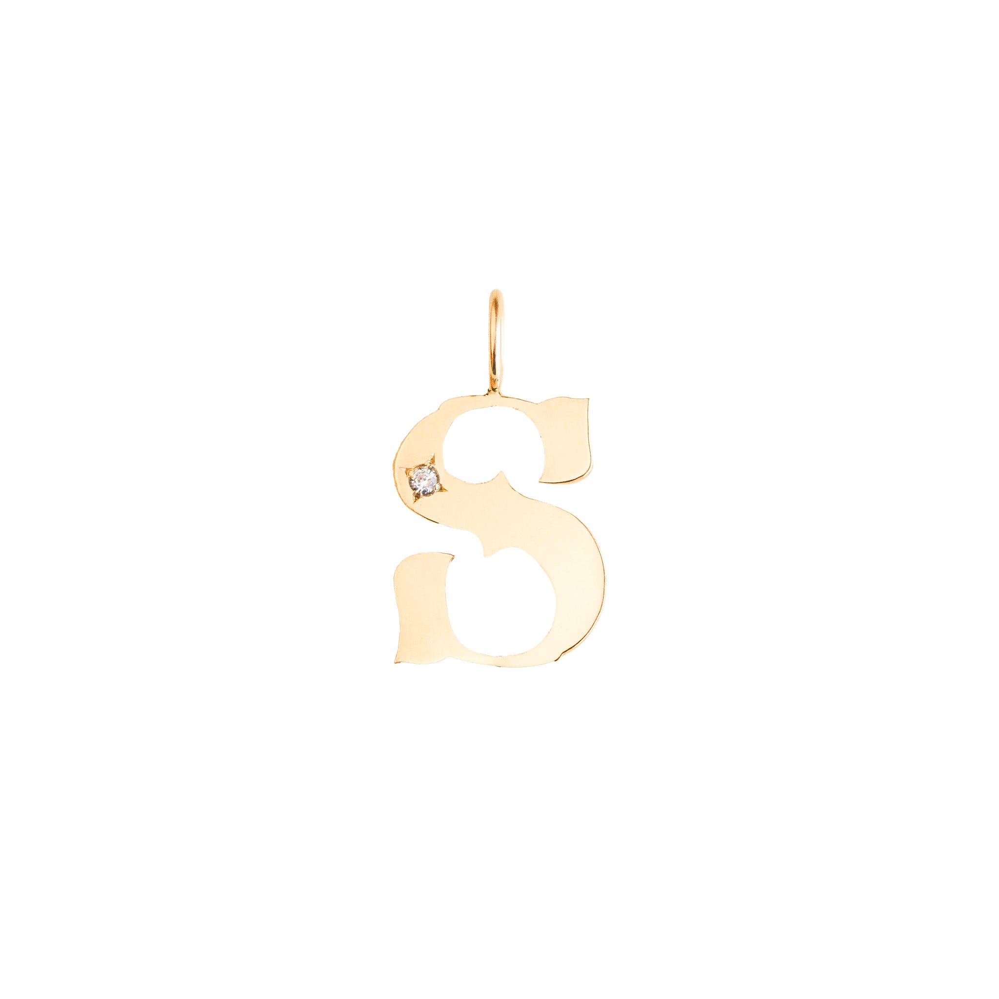 Antique Gold Letter Charms