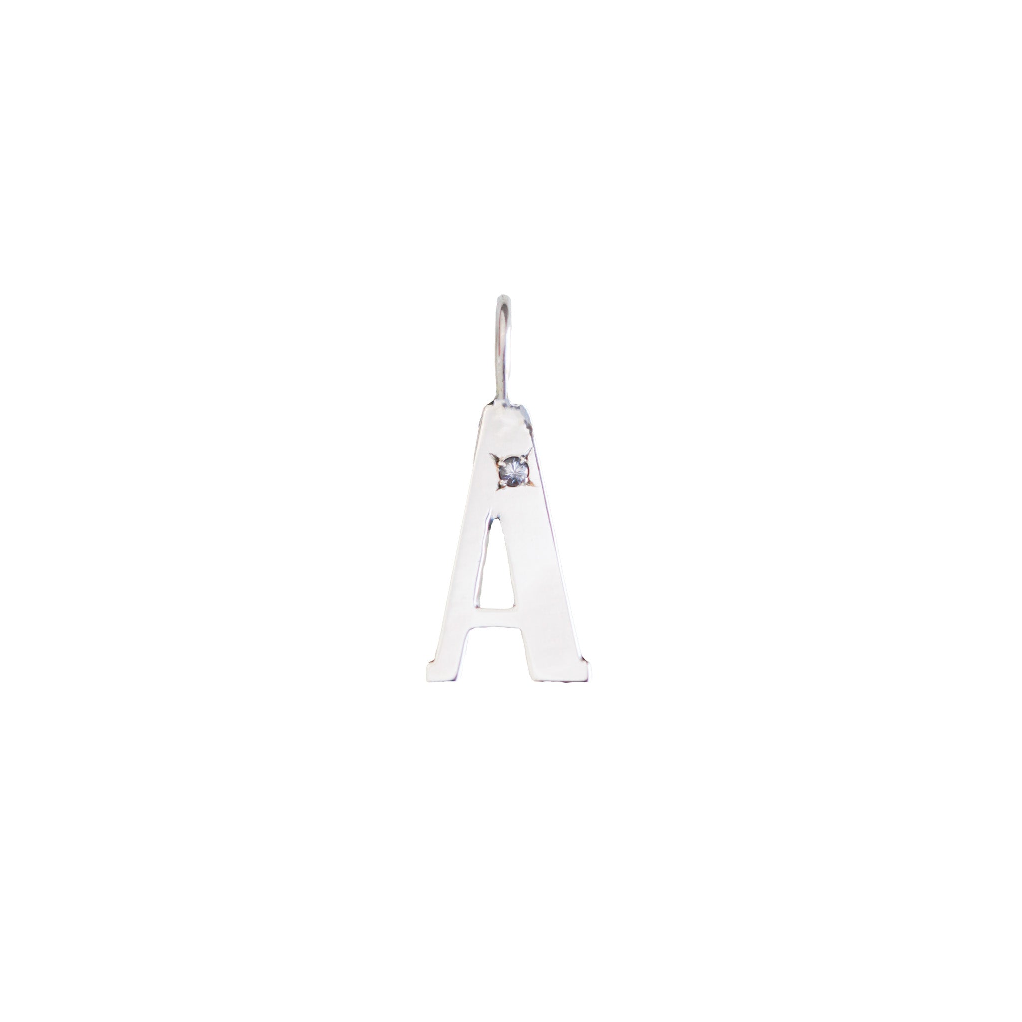 Modern Sterling Silver Letter Charms