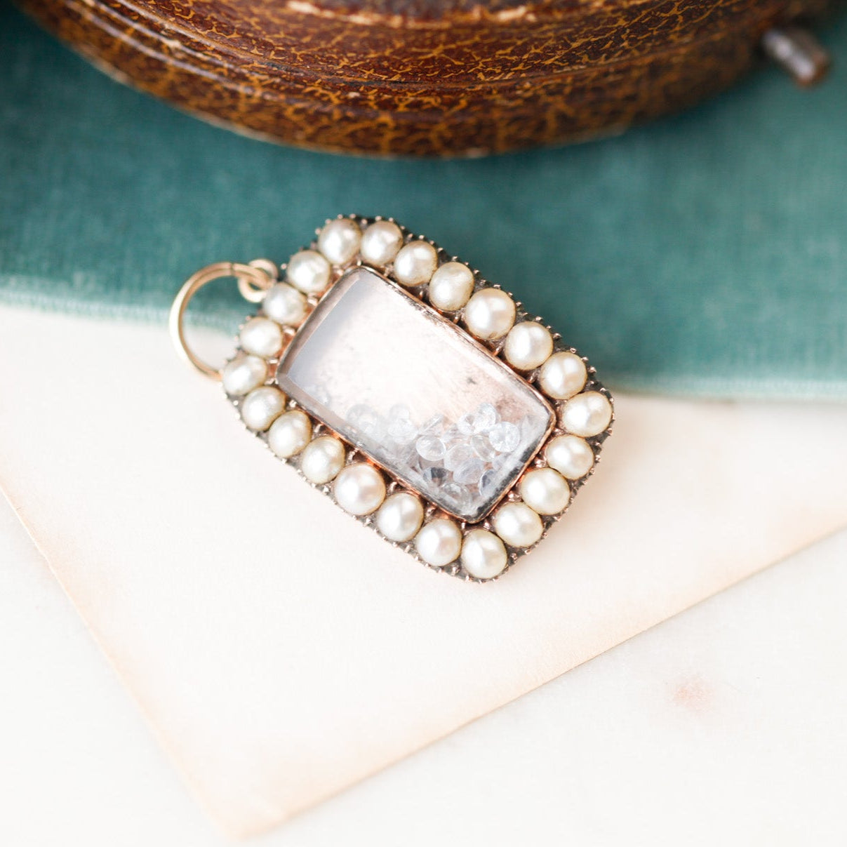 Fiona Pearl Sapphire Gem Pendant