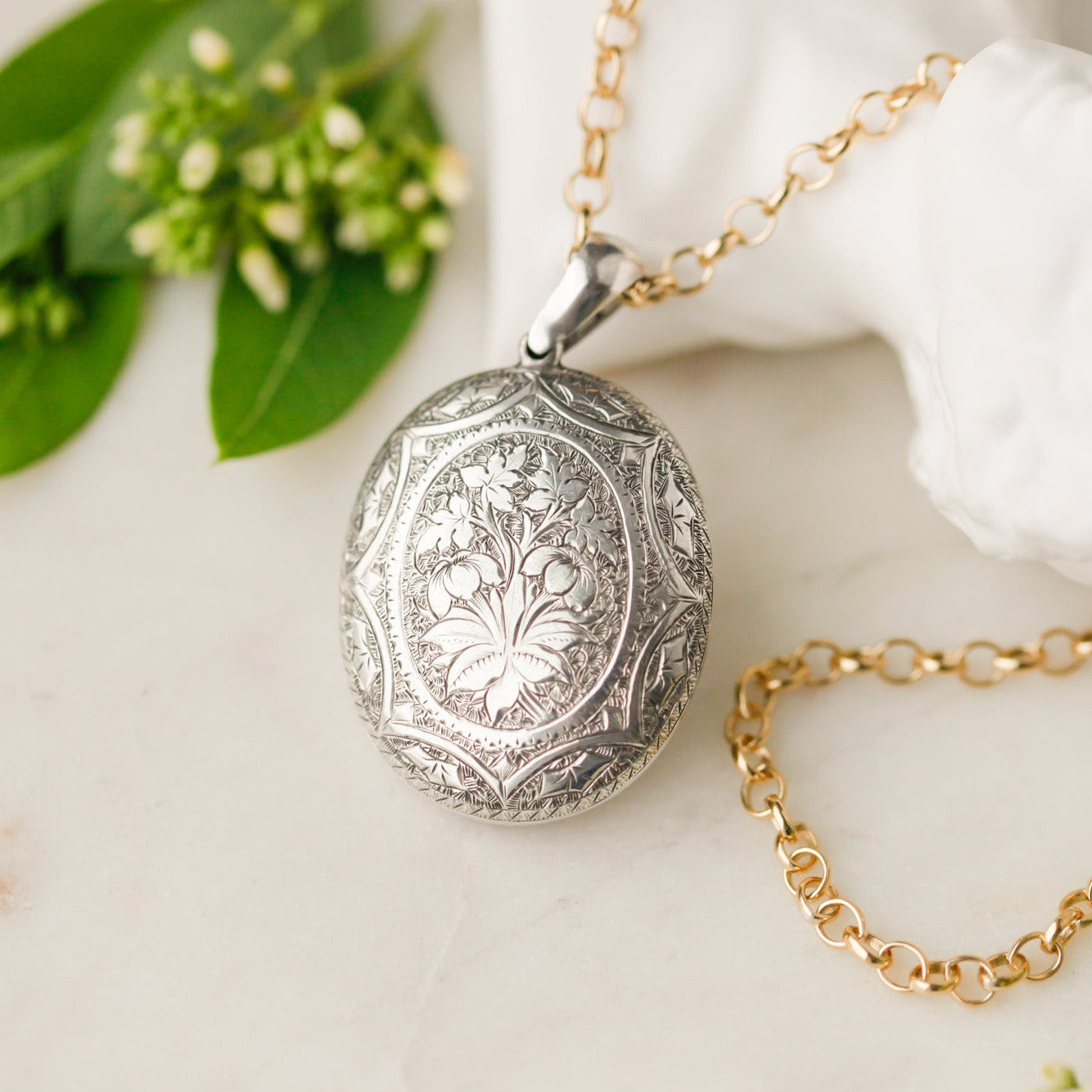 Secret Garden Sterling Locket