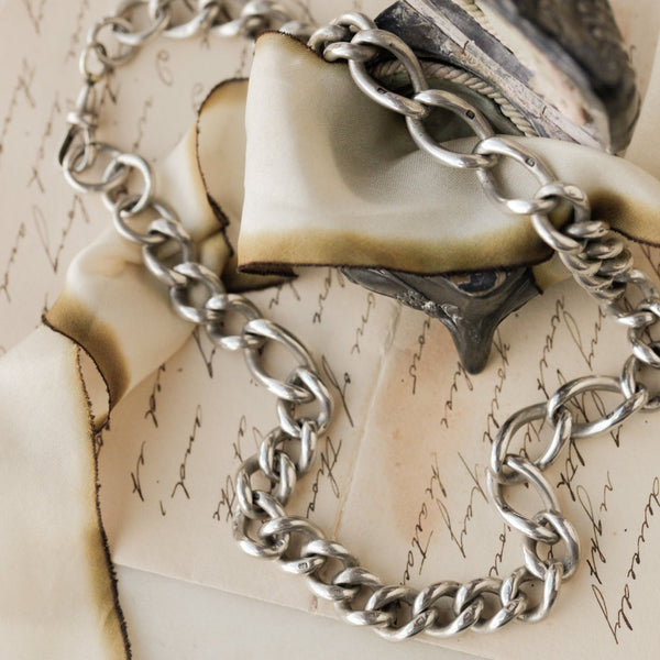 George Silver Curb Necklace