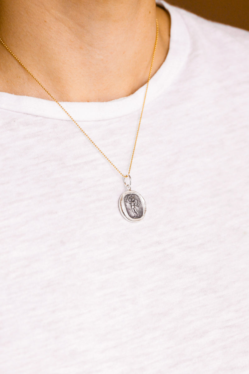 "Peace or War" Intaglio Charm