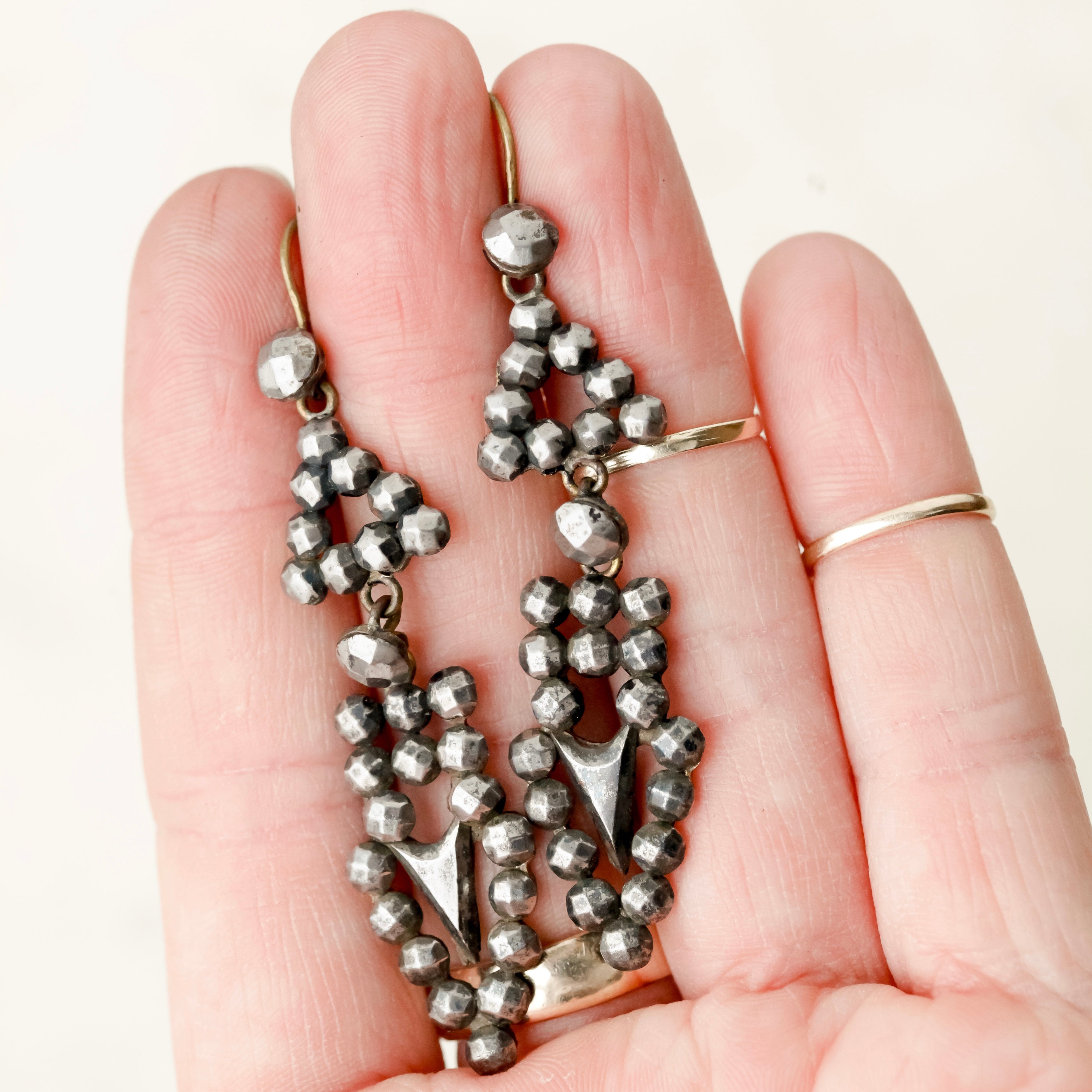Billie French Steel Cut Earrings