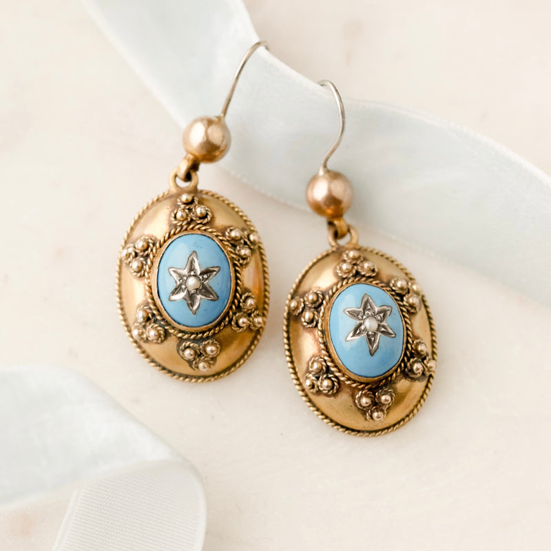 Walshe Celestial Enamel Earrings