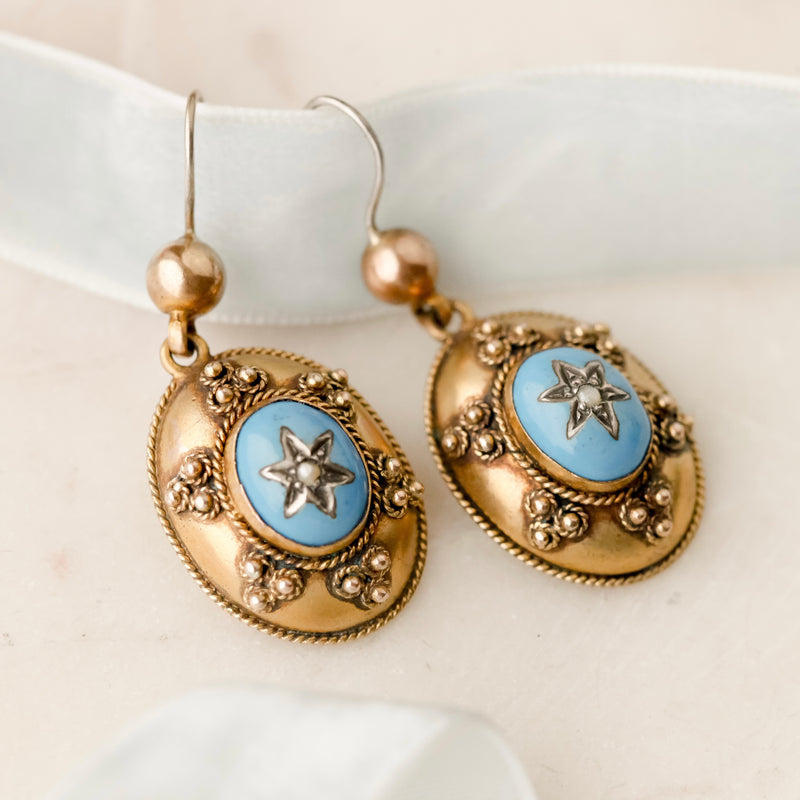 Walshe Celestial Enamel Earrings