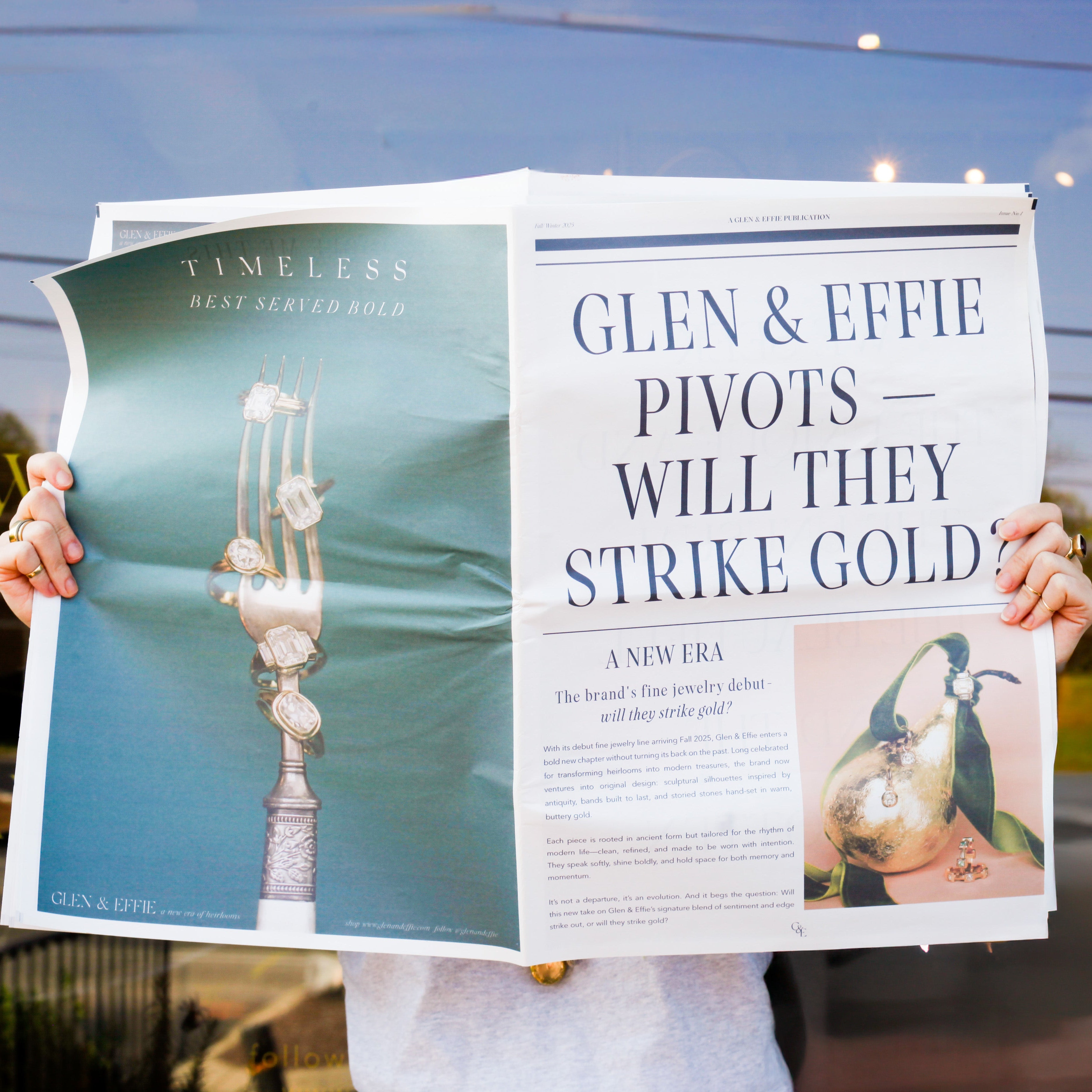 Glen & Effie Newspaper – First Edition