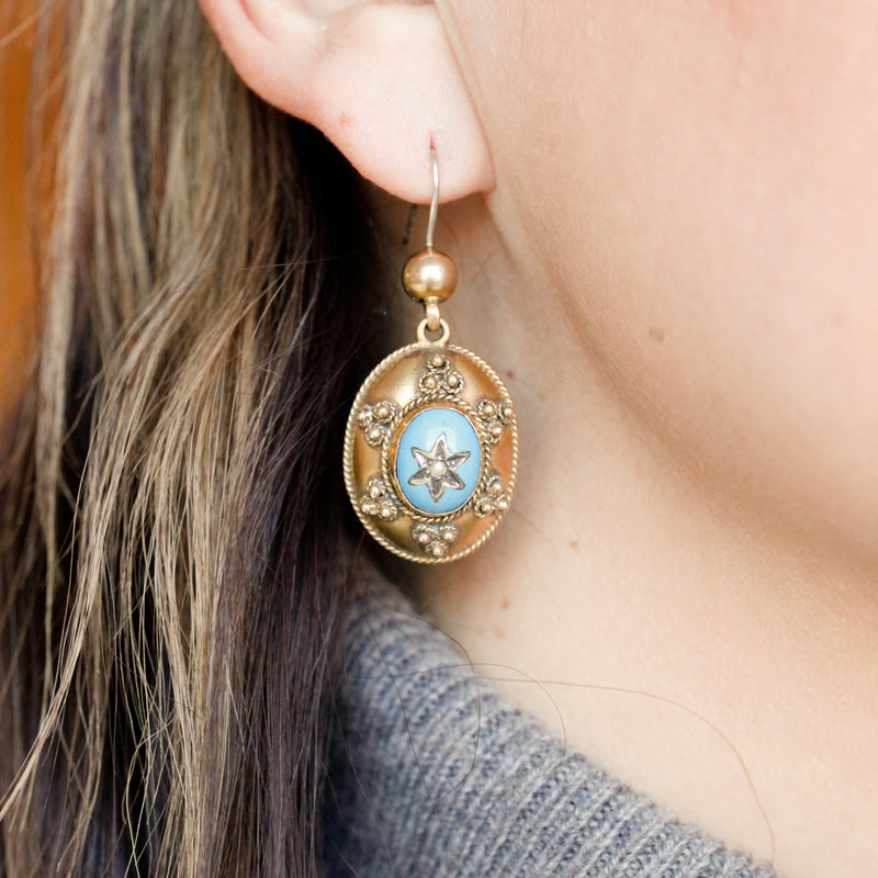 Walshe Celestial Enamel Earrings