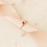 Flaherty Ruby + Gold Ring