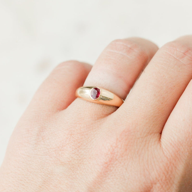 Flaherty Ruby + Gold Ring