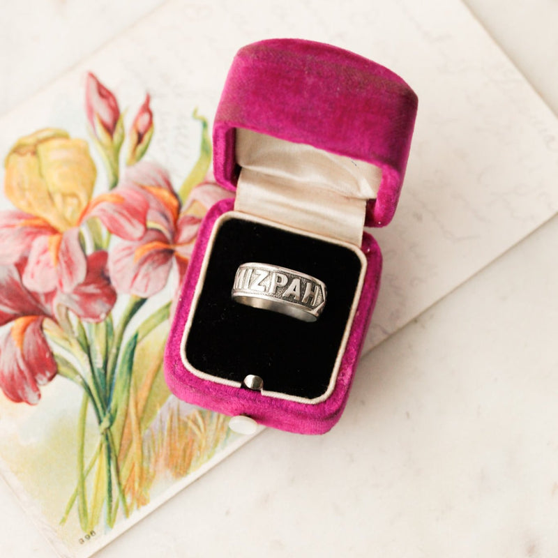 English "Mizpah" Ring
