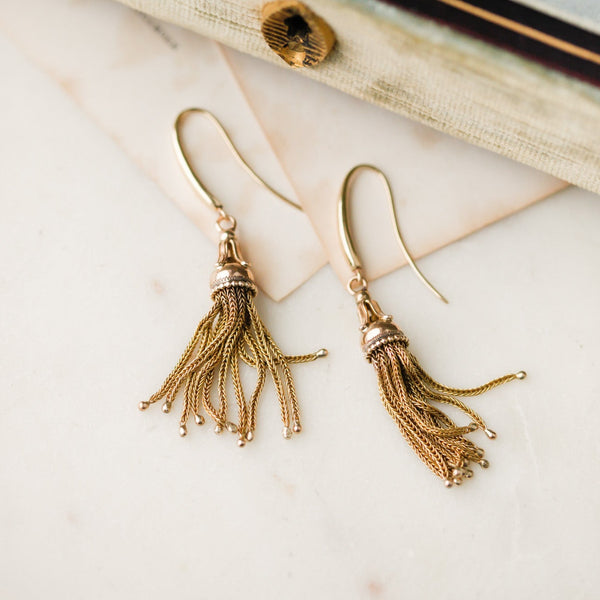 Essie Gold Tassel Earrings