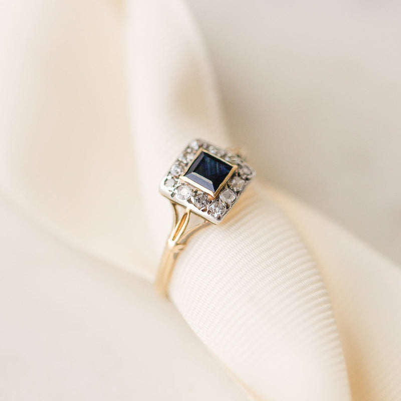 Eliza Diamond + Sapphire Ring