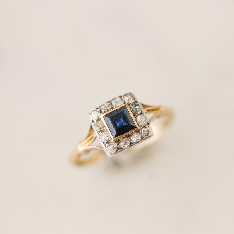 Eliza Diamond + Sapphire Ring