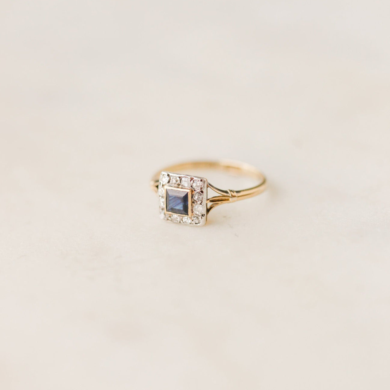 Eliza Diamond + Sapphire Ring