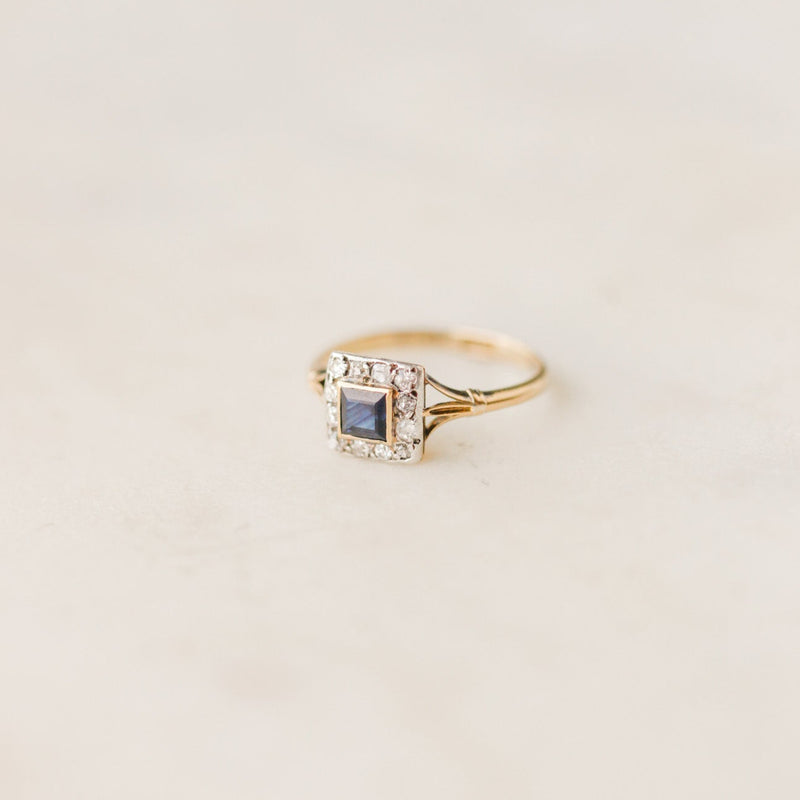 Eliza Diamond + Sapphire Ring