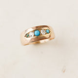 Lowell Turquoise + Diamond Ring