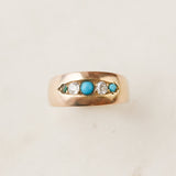 Lowell Turquoise + Diamond Ring