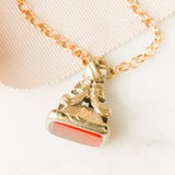 Tallulah Carnelian Fob Necklace