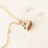 Tallulah Carnelian Fob Necklace