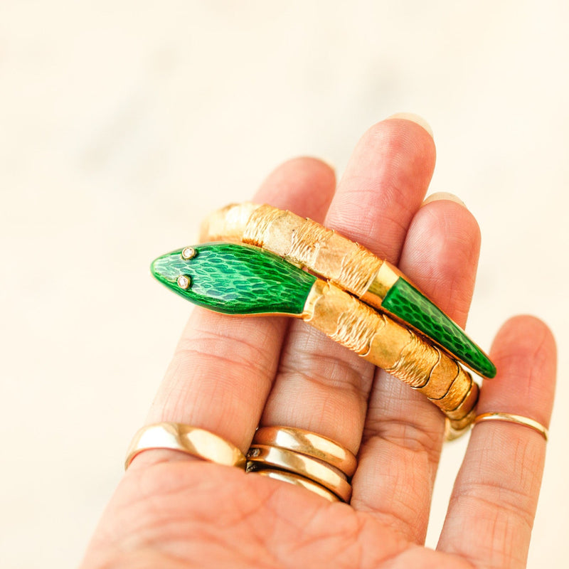 Gold Ellis Serpent Bracelet