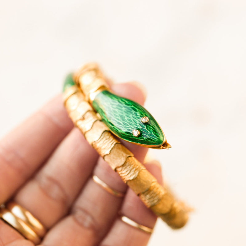 Gold Ellis Serpent Bracelet