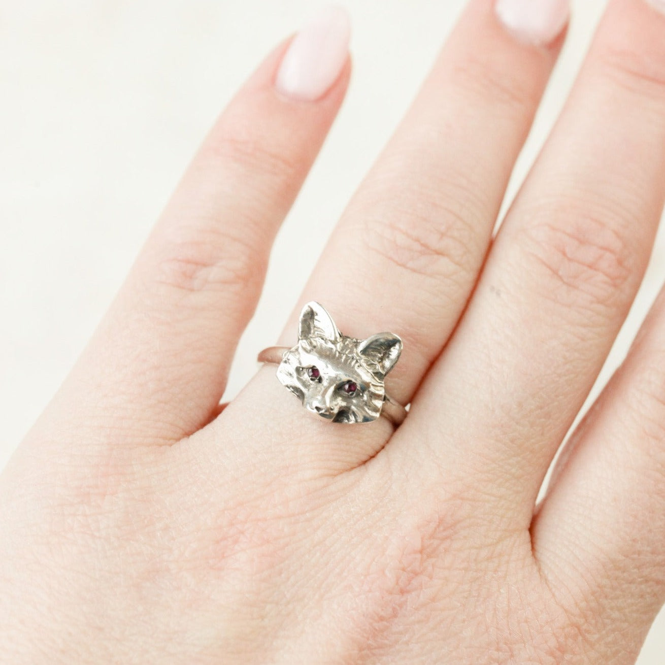 Clark Sterling Fox Ring